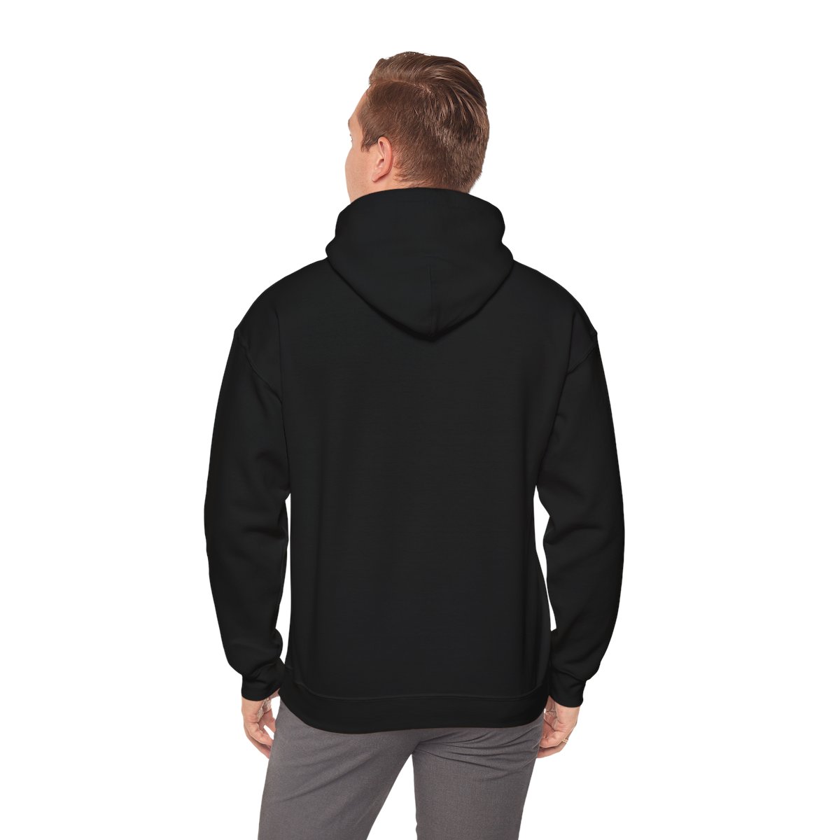 unisex YSWG Hooded Sweatshirt (Logo On Front & Quote On Back) Black / 5XL