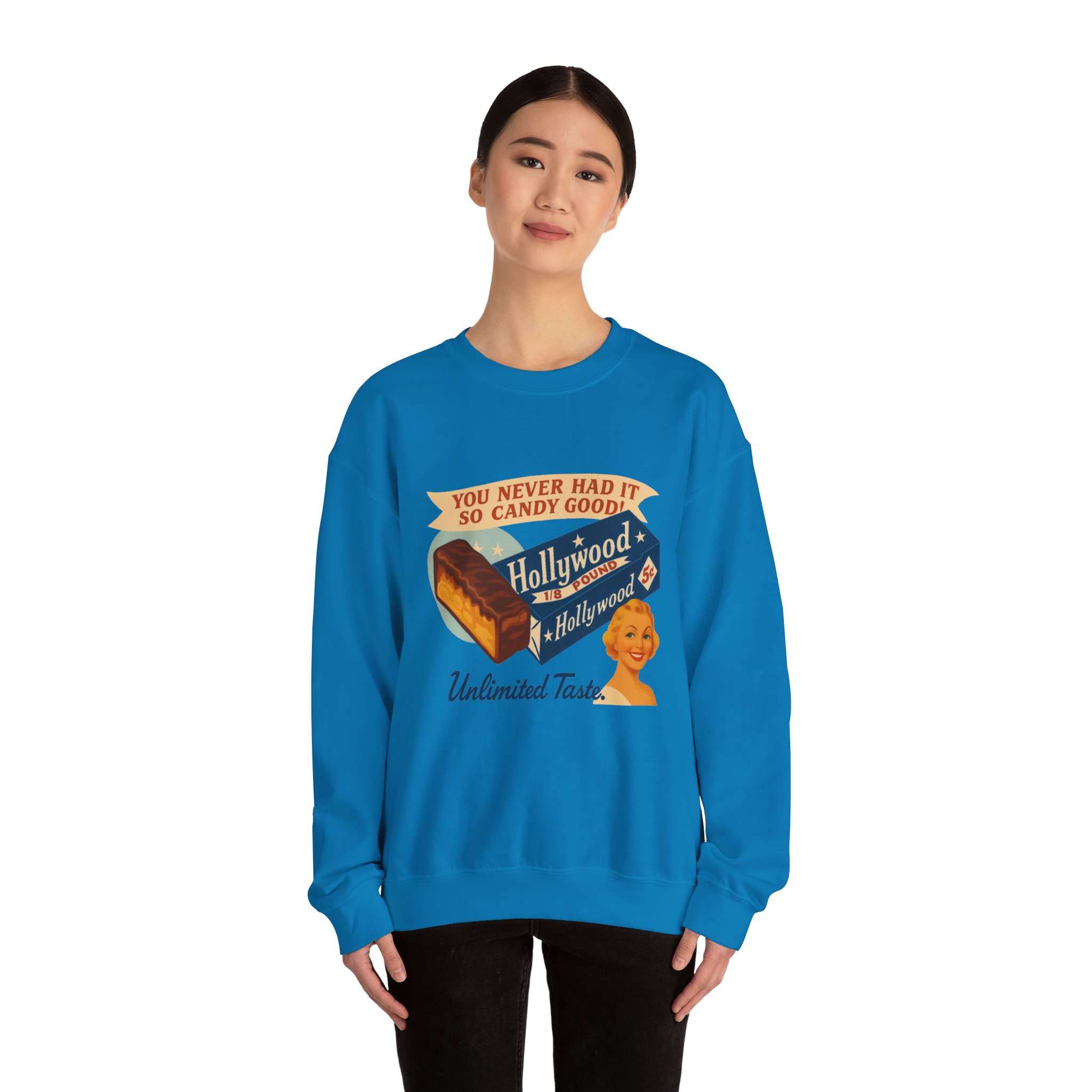 "Hollywood" Unisex Heavy Blend™ Crewneck Sweatshirt - Image 4
